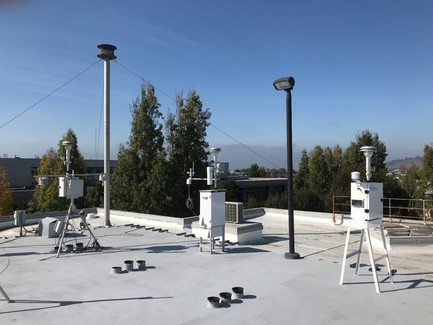 Rooftop air samplers