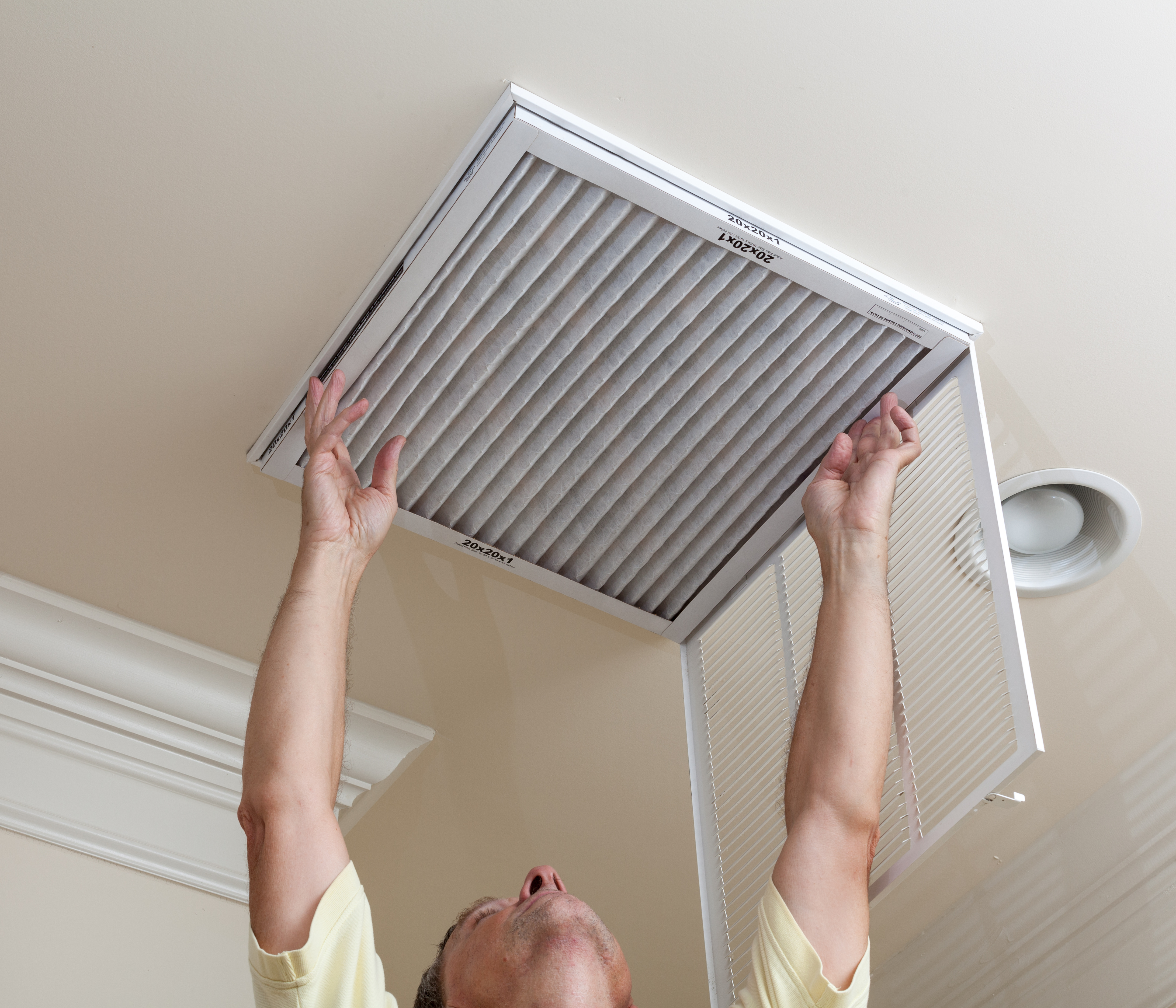 Changing an air conditior filter
