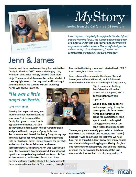 Thumbnail of Jenn & James story in print format