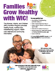 Families Grow Healthy flyer 2