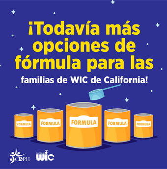 Todovía más opciones de fórmula para las familias de WIC de California