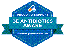 CDC Be Antibiotic Proud logo
