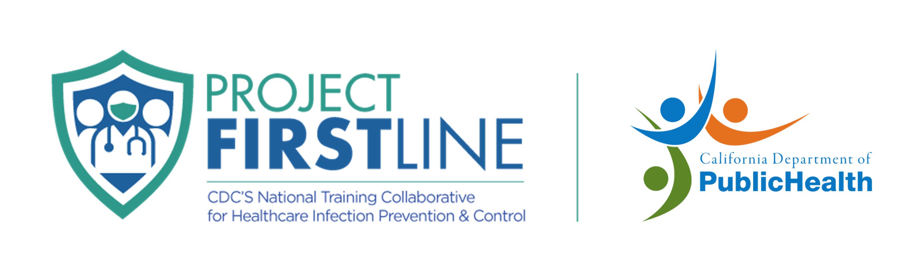 Project Firsline and CDPH logos
