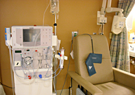 Dialysis chair and machine