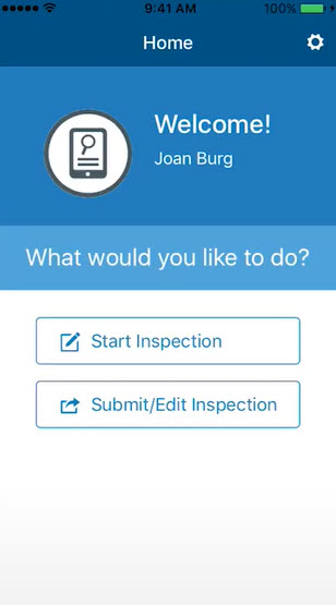 This shows an image demonstrating a new survey application for surveyors.