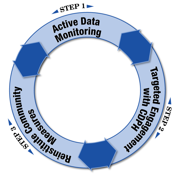 COVID 19 County Data Monitoring Flow Chart