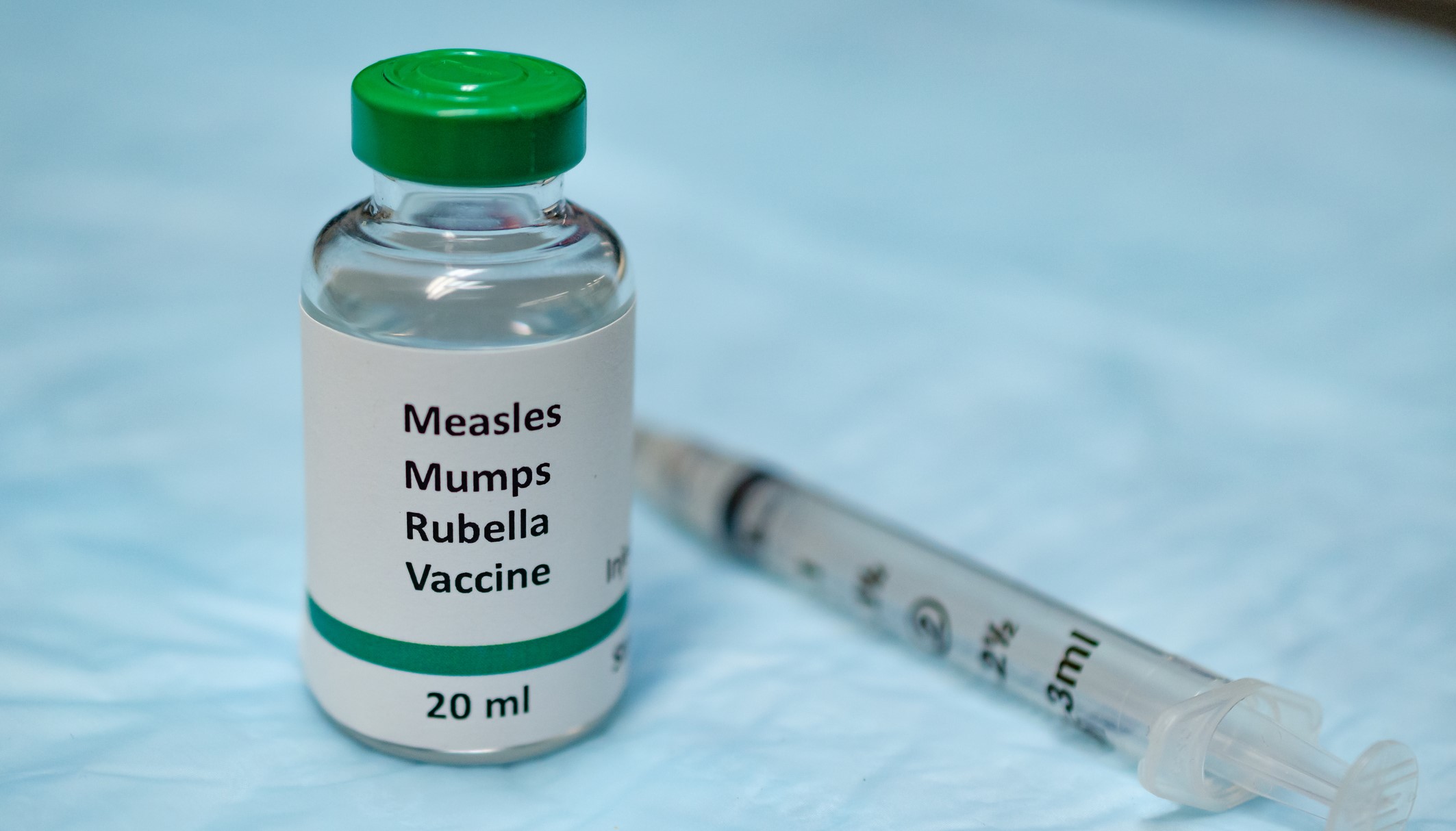 Measles, Mumps, Rubella Vaccine 20 ML vial with syringe