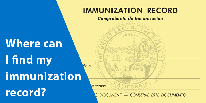 Where can I find my immunization record?
