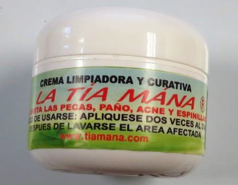 Vile of La Tia Mana Skin Creams