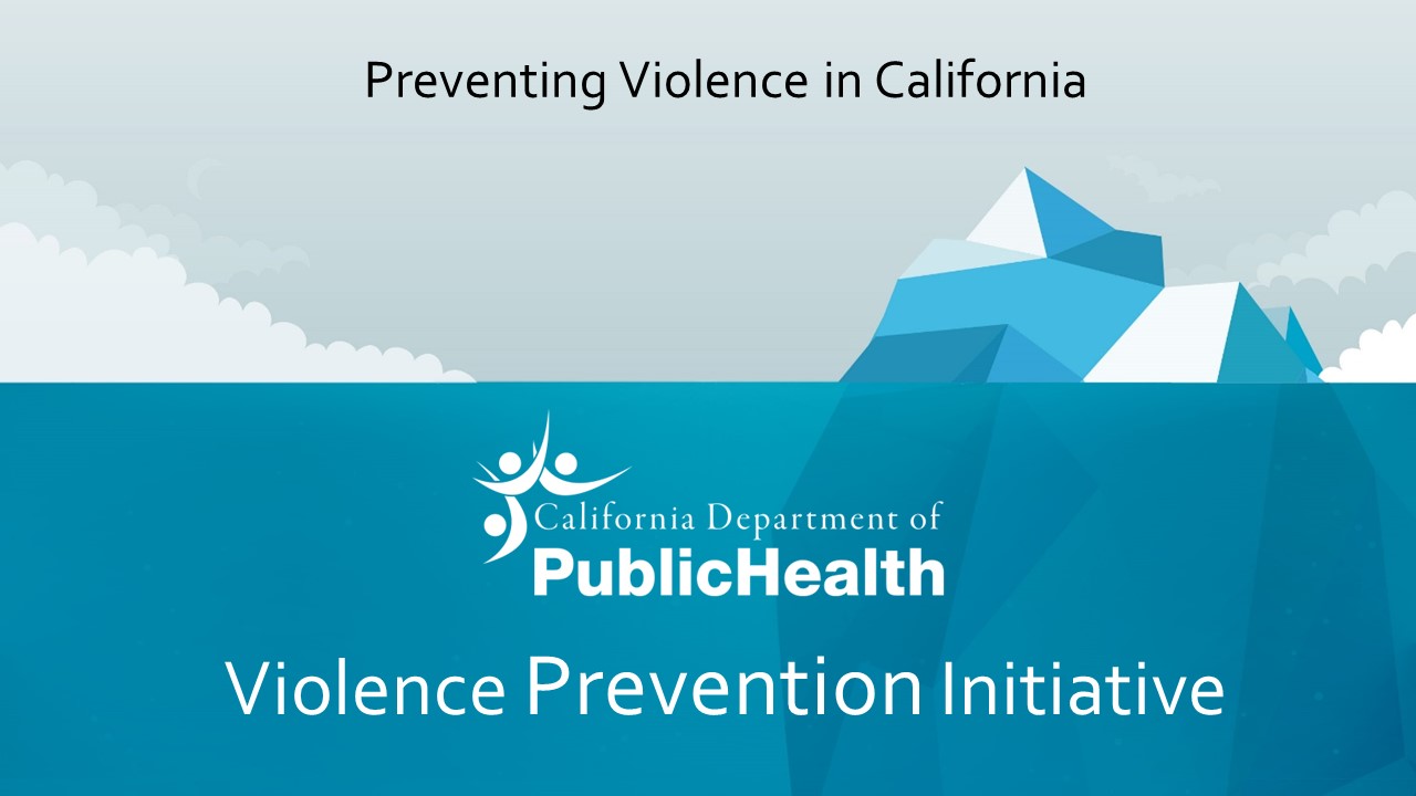 Violence Prevention Report Cover Page with Iceberg